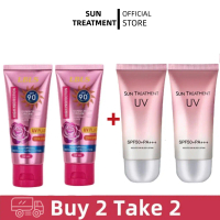 [Beli 1 Ambil 3] Whitening Sunscreen Krim Pelindung Matahari Mawar, LBLS, Perlindungan Tinggi SPF 90