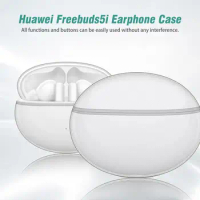 Wireless Earphone Case ForHuawei Free Buds 5i Shockproof TPU Earphones Shell Transparent Anti Lost Air Buds Cover With Key Hook