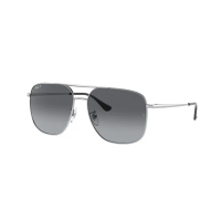 【RayBan 雷朋】方形雙槓偏光太陽眼鏡(RB3679D 官方品牌館)