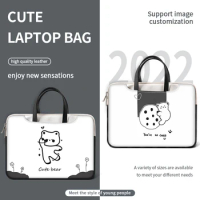 PU Laptop Bag Laptop Sleeve Case Handle Bag12 13 14 15 17 inch Cartoon Handbag Shockproof Carrying Bag For Macbook/Dell/HP/Asus