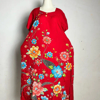 Daster Sikak Ld 115cm Non Busui Batik Sesawi Lebel Hitam