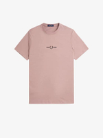 เสื้อยืดผู้ชาย M4580EMBROIDERED T-SHIRT สีชมพู