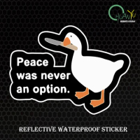 Duck creative pattern waterproof car decoration reflective personality modified car motorcycle sticker