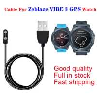 Fast Shipping Zeblaze Vibe 3 GPS Magnetic USB Charging Cableoriginal charger Cable 2pin Power Cable For Zeblaze Vibe 3 GPS Watch