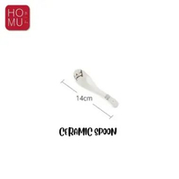 HOMU NEKO Piring Makan Keramik Motif Kucing Lucu Cute Ceramic Cat Drawing Bowl Plate SENDOK