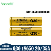 Original Vapcell Q30 18650 Lithium Battery INR 18650 3000mah 20A/35A 3.7V Batteries Similar aAs LG HG2 For Battery Pack