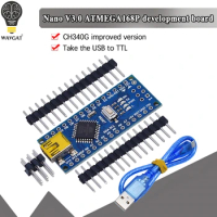 Official Nano Atmega168 controller compatible for arduino nano Atmega168PA-AU CH340 CH340C replace CH340G USB driver