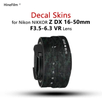 Hinefilm Skin for Nikkor DX16-50 skin Lens Sticker 1650 Wrap Cover For NIKON Z DX 16-50mm f/3.5-6.3 VR Lens Decal 16-50 Skin