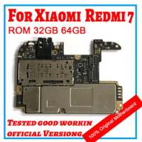 100% Original Unlocked for HongMi Redmi 7 Motherboard 64GB 32GB International Edition REDMI 7 MainBoard 100% Work