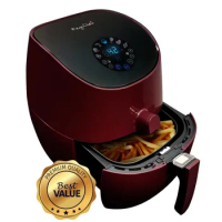 3.5 Quart Airfryer And Multicooker With 7 Pre-programmed Settings in Burgundy
