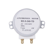 Motor Segerak Mikro, SS-5-240-TD, 220 / 240V, 4W, 5RPM, Untuk Peniup Udara Suam, Motor Dulang Ketuha