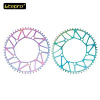 Litepro Road Bicycle Folding Bike CNC Single Disc Chainring BCD 130mm 46/48/50/52/54/56/58T Electroplating Color