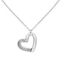 Calvin Klein CK Minimalistic Hearts 簡約愛心造型項鍊 母親節禮物 送禮推薦-銀 35000384