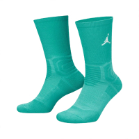 Nike 襪子 Flight Crew Socks 男女款 湖水綠 亮色 高筒 長襪 休閒 喬丹 針織 SX5854-300