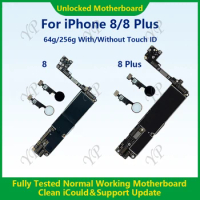 Fully Tested Authentic Motherboard For iPhone 8/8Plus Mainboard 64g/256g With/Without Touch ID Cleaned iCloud Free Shipping