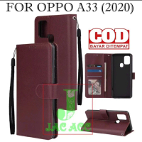 DOMPET HP PREMIUM UNTUK OPPO A33 (2020) NEW LEATHER FLIP CASE PREMIUM OPPO A33 (2020) NEW