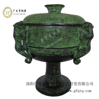 四虎豆青銅豆婚慶影視道具古玩食器仿古工藝禮品擺件定制青銅器