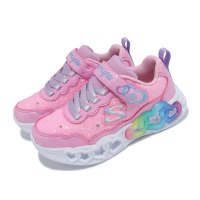 Skechers 燈鞋 S Lights-Flutter Heart Lights 大童 粉紅 魔鬼氈 閃燈 運動鞋 303752LPKLP