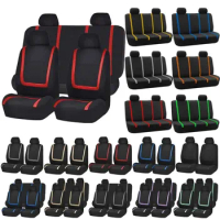 Car Seat Covers Front and Rear Split Bench Protection Seat Cushion Universal Breathable Seats Cover Protector Covers Interior
