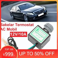 Saklar Thermostat AC Mobil 12V 10A Switch Car Air Conditioner Termostat Universal Otomatis Pengatur 