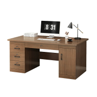 帶鎖辦公桌家用電腦桌臺式簡約桌子工作臺帶抽屜書桌職員桌椅組合