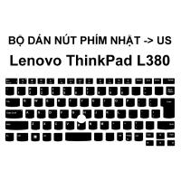 Miếng dán nút phím Nhật -> US dành cho bàn phím Laptop Lenovo ThinkPad L380, L390 Nhật đã cắt sẵn