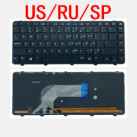 New US RU SP Laptop Backlit Keyboard For HP ProBook 440 G1 640 G1 645 G1 445 G1 G2 430 645 G2 Notebook PC Replacement