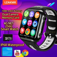 IP68 Waterproof Dual Camera Smart Watch with 4G NET GPS Wifi and 1080mAh Battery 256G Memory Card Suitable for Students and Kids