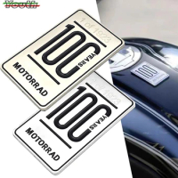 For BMW R1300GS F900GS R18 R1200GS LC R1250GS F850GS F900R/XR S1000R Motorcycle 100 Years Metal Fuel Tank Trim Sticker Cover