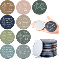 Y1tvei Bible Verse Compact Mirrors - 36Pcs Boho Christian Gifts Bulk Bible VerseCompact Mirrors Insp
