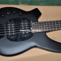 Factory direct 5 string active pickup electric bass matte black bass guitar left hand can be customized for free shipping