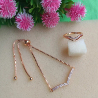 Set gelang & cincin Fuji Xuping