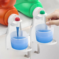 1pcs Laundry Detergent Drip Cup Holders Laundry Soap Station Organizer Laundry Detergent Gadget ABS Detergent Cup Holder