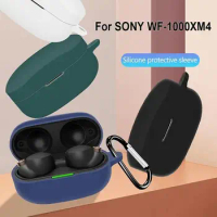 Anti-drop Earbuds Protective Case Silicone Dustproof Headphone Charging Box Sleeve Soild Color Washable for SONY WF-1000XM4