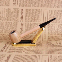 Creative Wood Solid Wood Pipes Portable Tobacco Pipe Smoke Filter Smoking Pipe Mouthpiece Cigarette Holder