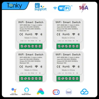 EWeLink Wifi Smart Switch 16A Mini Smart Switch 2way Control Timer Smart Home Voice Control Work With Alexa Google Home