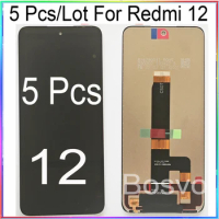 Wholesale 5 Pieces / Lot For Redmi 12 LCD Display Screen with Touch Assembly for Xiaomi Redmi 12