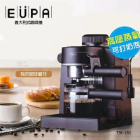優柏EUPA 4人份 高壓蒸氣可打奶泡義大利式咖啡機 TSK-183