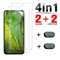 4in1 For Google Pixel 8a 5G Camera Lens Screen Protector For google pixel 8a pixel8a A 8 a Clear Full Cover Tempered Glass Film