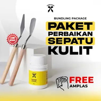 SVMMER SHOES CARE - Paket Dempul Sepatu Kulit Leather Filler Tas Jok Sofa Dompet Paket Dempul 1 Knif