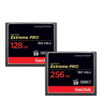 【SanDisk 晟碟】全新加速版 128GB Extreme Pro CF 記憶卡 4K支援(最高讀速160MB/s 有限永久保固)