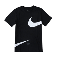 Nike T恤 NSW T-Shirt 基本版型 男女款 運動休閒 大勾 圓領 棉質 短袖 穿搭 黑 白 DD3350-010