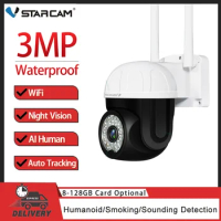 Vstarcam IP Camera IP66 Outdoor Wifi 3MP AI Auto Tracking Security Camera Night Vision Audio 2304*1296P CCTV Surveillance Camera