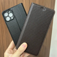 Magnet Genuine Leather Skin Flip Wallet Book i Phone Case On For iphone 11 12 13 14 15 Pro Max Plus 15ProMax ProMax i12 256/512