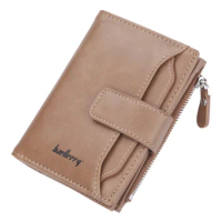 DIKEDAKU Baellerry Lucky Box Gift Short Wallet Zipper Multifunction Wallet Multicard Zero Wallet Men Purse