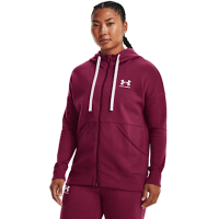 【UNDER ARMOUR】UA 女 Rival Fleece刷毛保暖連帽外套