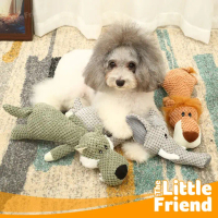 Lucu Mainan Anjing Kucing Boneka Voice Interactive Plush Pet Dog Cat Toys - SERIGALA