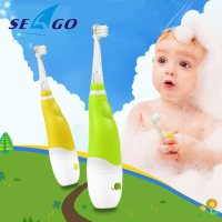 Seago Kids Baby Sonic Electric Toothbrush Battery Tooth Brush for 0-4 Ages with Led Light Timer Replacement Brush Heads