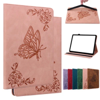 Embossing Butterfly Flower PU Leather Cover for Huawei Matepad SE 10.4 Case Stand for Huawei Matepad SE Case 10.4'' AGS5-L09/W09