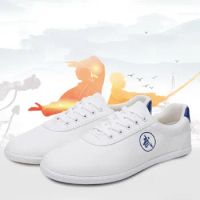 Classic Martial Art Shoes White Sneakers Canvas Wu Shu Shoes Tennis masculino Taekwondo Breathable Sneakers Tai Chi Kung Fu Shoe